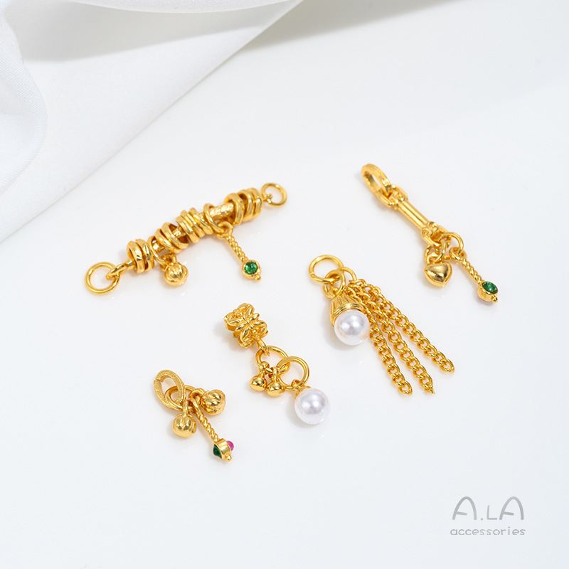 Abalorios de perlas de oro de  - Jewelry Making Vietnam reseña y precio
