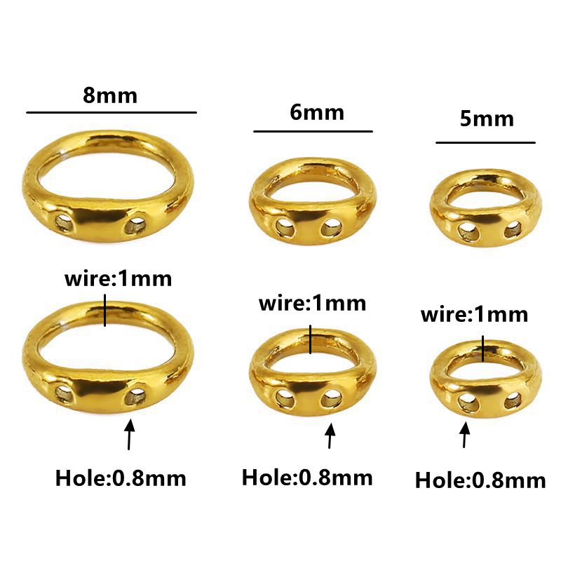 30 piezas de 5/6/8mm de acero  - Jewelry Making Pieces reseña y precio