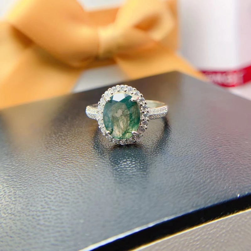 Anillo de ágata de musgo Natur - Jewelry Making University reseña y precio