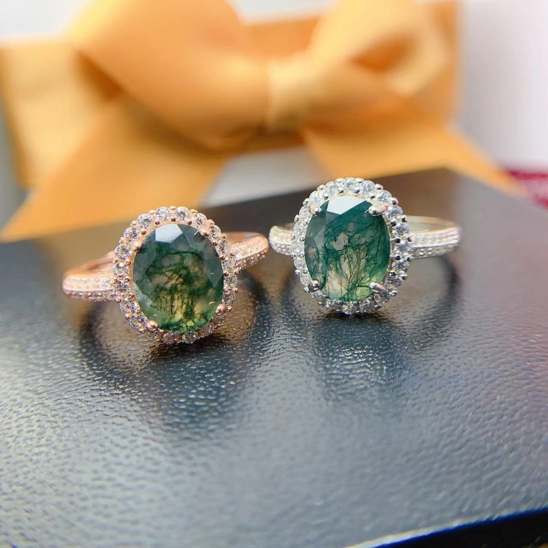 Anillo de ágata de musgo Natur - Jewelry Making University reseña y precio