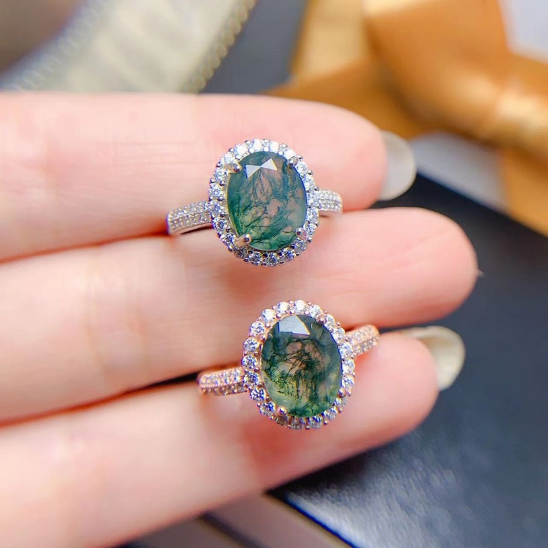Anillo de ágata de musgo Natur - Jewelry Making University reseña y precio