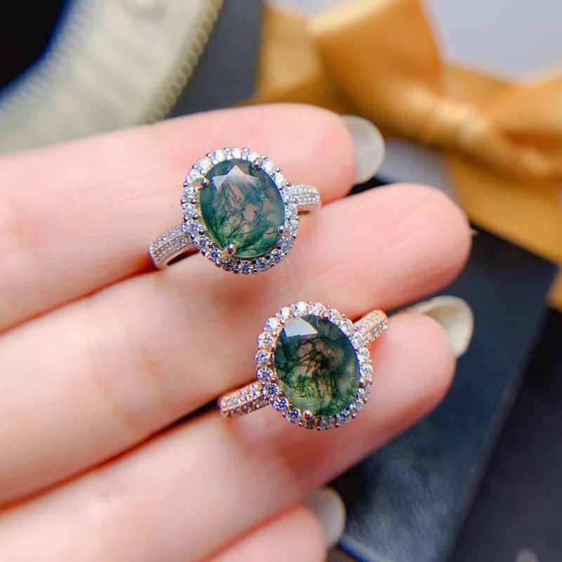 Anillo de ágata de musgo Natur - Jewelry Making University reseña y precio