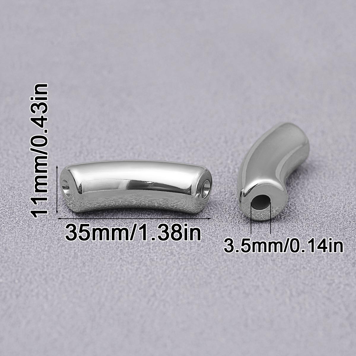 5/10/20 Piezas de Tubos Curvos - Beading Needle Fine reseña y precio