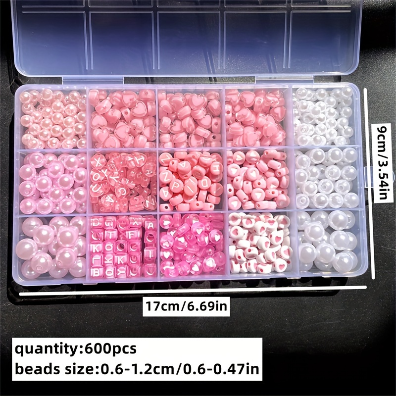 Caja de Alfabeto Rosa de 10 Pi - Jewelry Making Pieces reseña y precio