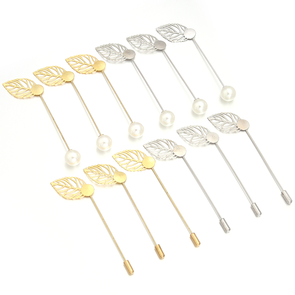 10 unids/lote broche de hojas  - Beading Needle Fine reseña y precio