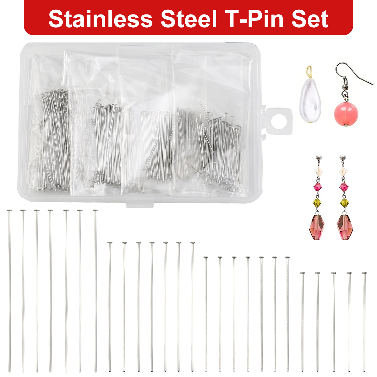 Pin plano de acero inoxidable, - Beading Needle Fine reseña y precio