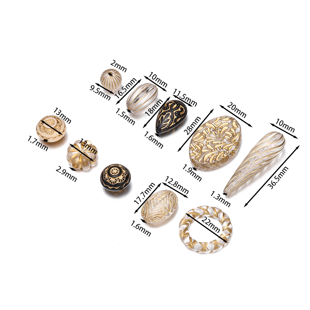 20 piezas-Cuentas acrílicas pa - Jewelry Making Drawing reseña y precio