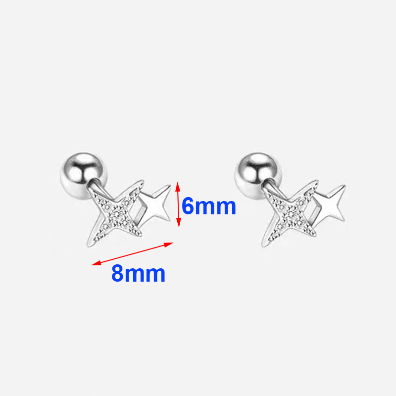 Pendientes de plata 925 con ci - Beading Needle Fine reseña y precio