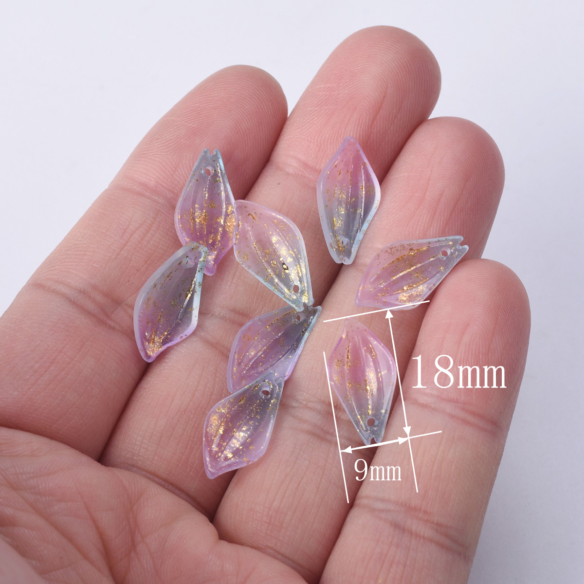 10 Uds. Forma de pétalo de flo - Jewelry Making Qc reseña y precio