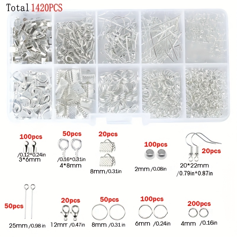 1420 piezas 1 caja Kit de acce - Jewelry Making Ring Tool reseña y precio