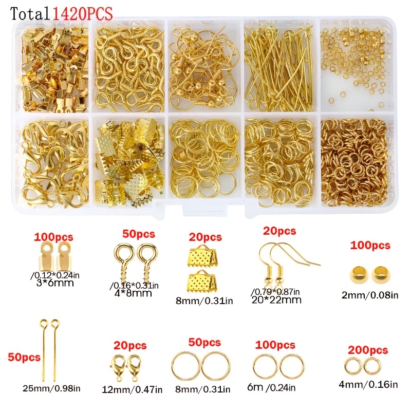 1420 piezas 1 caja Kit de acce - Jewelry Making Ring Tool reseña y precio