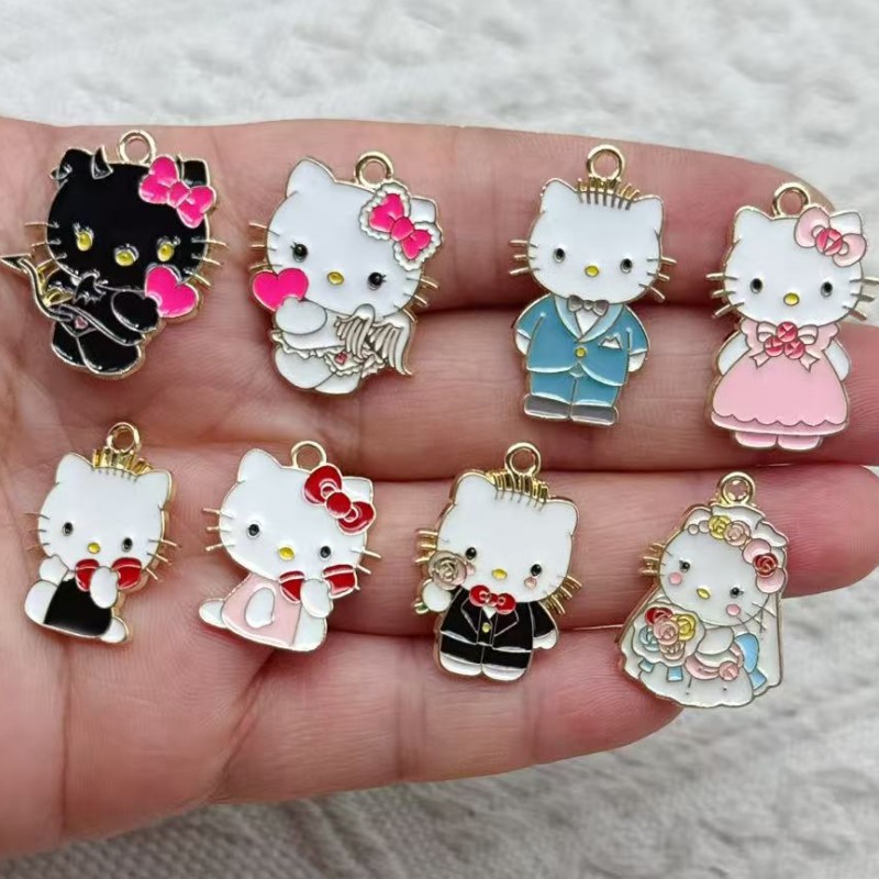 10 piezas de dijes de gato de  - Jewelry Making For Couples reseña y precio